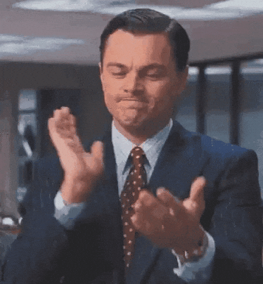 Leonardo DiCaprio aplaudiendo